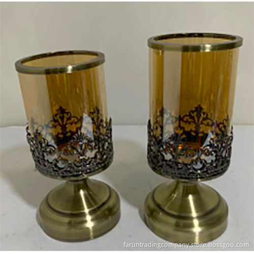 Top craft exquisite workmanship wedding banquet hotel electropl iron candlestick